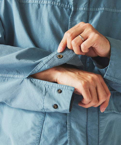 JOURNAL STANDARD relume（ジャーナルスタンダード　レリューム）の「フェード マウンテン スタンドカラー ブルゾン（マウンテンパーカー・メンズ・グレー/サックスブルー/Orange・LARGE/MEDIUM）」の8枚目の写真