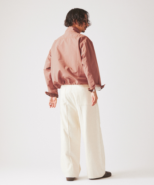 JOURNAL STANDARD relume（ジャーナルスタンダード　レリューム）の「フェード マウンテン スタンドカラー ブルゾン（マウンテンパーカー・メンズ・グレー/サックスブルー/Orange・LARGE/MEDIUM）」の12枚目の写真