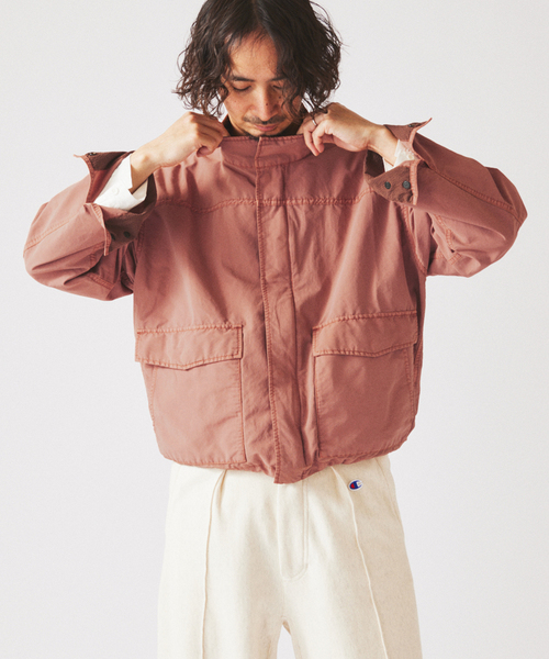 JOURNAL STANDARD relume（ジャーナルスタンダード　レリューム）の「フェード マウンテン スタンドカラー ブルゾン（マウンテンパーカー・メンズ・グレー/サックスブルー/Orange・LARGE/MEDIUM）」の13枚目の写真