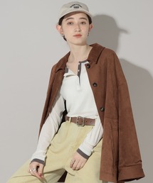 GEORGE'S（ジョージズ）の「レイヤードヘンリーネックカットソー（Tシャツ/カットソー）」