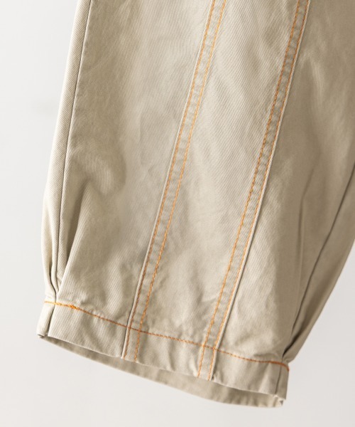 riziere（リジェール）の「センターダブルシーム配色ステッチパンツ（その他パンツ・キッズ・ブラック/オフホワイト/グレー/ベージュ・120/110/100/90/150/140/130）」の16枚目の写真