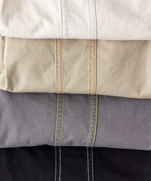 riziere（リジェール）の「センターダブルシーム配色ステッチパンツ（その他パンツ・キッズ・ブラック/オフホワイト/グレー/ベージュ・120/110/100/90/150/140/130）」の18枚目の写真