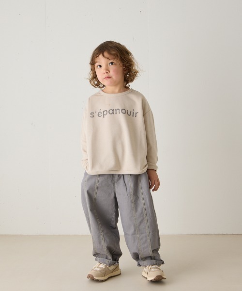 riziere（リジェール）の「センターダブルシーム配色ステッチパンツ（その他パンツ・キッズ・ブラック/オフホワイト/グレー/ベージュ・120/110/100/90/150/140/130）」の22枚目の写真