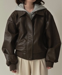 eim（エイム）の「hooded docking short blouson / フーデッドドッキングショートブルゾン（ブルゾン）」