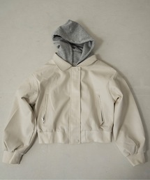 eim（エイム）の「hooded docking short blouson / フーデッドドッキングショートブルゾン（ブルゾン）」