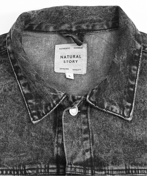SILVER BULLET(シルバーバレット)の「『NATURAL STORY /ナチュラルストーリー』デニムGジャン【Z】(デニムジャケット・メンズ・スミクロ/ケミカルウォッシュ・M/LL/L)」の5枚目の写真