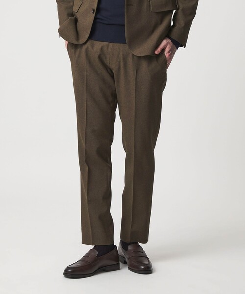 A DAY IN THE LIFE UNITED ARROWS(アデイインザライフユナイテッドアローズ)の「バーズアイ ノープリーツ スラックス-セットアップ対応・マシンウォッシャブル-<A DAY IN THE LIFE>(スラックス・メンズ・ネイビー/ダークグレー/モカ・L/S/M/XL)」の4枚目の写真