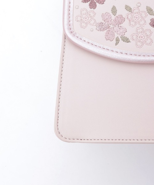 axes femme（アクシーズファム）の「桜刺繍配色デザインボストン（ボストンバッグ・レディース・ピンク/キナリ・FREE）」の6枚目の写真