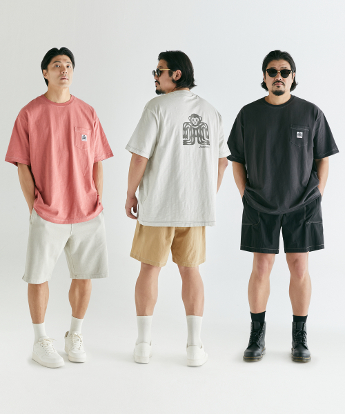 BOOVOOM（ブーブーム）の「[ビッグサイズ]BVMスタンプラベルポケットステッチTシャツ（Tシャツ/カットソー・メンズ・ベージュ系その他/レッド系その他/ブラック・XL/XXL/XXXL）」の4枚目の写真