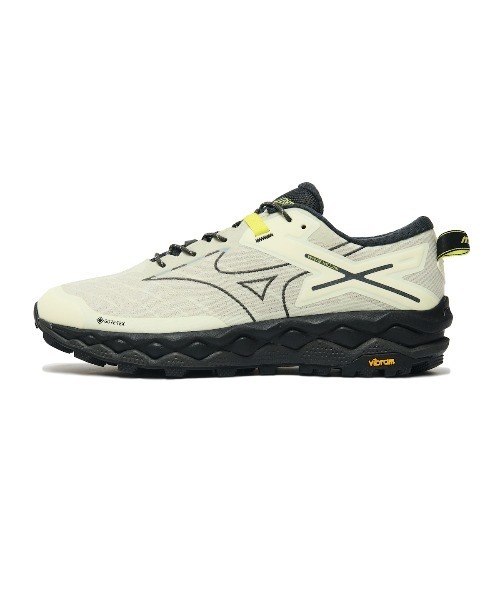 MIZUNO(ミズノ )の「MIZUNO WAVE MUJIN LS GTX(ミズノ ウェーブムジンLS GTX)(スニーカー・メンズ・ベージュ系/ブルー系・25.5cm/26cm/26.5cm/27cm/27.5cm/28cm/28.5cm/29cm/30cm/24.5cm/24cm/23cm/23.5cm/29.5cm/25cm)」の4枚目の写真