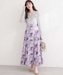 natural couture | ニュアンス柄フレアスカート(スカート)