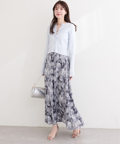 natural couture（ナチュラルクチュール）の「ニュアンス柄フレアスカート（スカート・レディース・ピンク系その他/ベージュ系その他/ブラック系その他/グリーン系その他・FREE）」の8枚目の写真