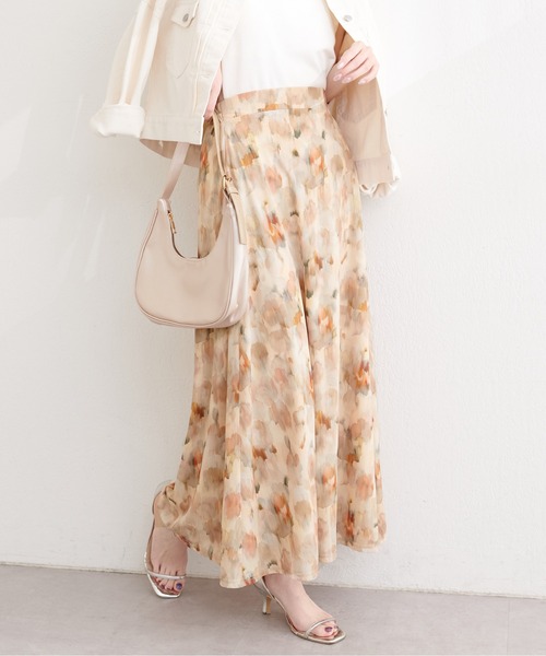 natural couture（ナチュラルクチュール）の「ニュアンス柄フレアスカート（スカート・レディース・ピンク系その他/ベージュ系その他/ブラック系その他/グリーン系その他・FREE）」の12枚目の写真