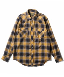 ［UNIVERD72/ユニバード］OMBRE CHECK WESTERN SHIRT オンブレチェック ウエスタンシャツ