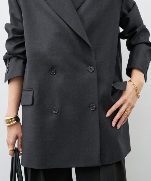 Deuxieme Classe(ドゥーズィエムクラス)の「【LOULOU DE SAISON/ルル デ セゾン】DONAU LDS TAILORED JACK(その他アウター・レディース・ブラック・FREE)」の7枚目の写真