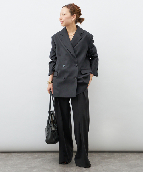 Deuxieme Classe(ドゥーズィエムクラス)の「【LOULOU DE SAISON/ルル デ セゾン】DONAU LDS TAILORED JACK(その他アウター・レディース・ブラック・FREE)」の9枚目の写真