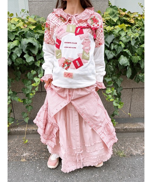 PINK HOUSE（ピンクハウス）の「フラワーモチーフ付きベルクロスニーカー（スニーカー・レディース・ブルーグレー/ブラック/ピンク/シャンパン・LARGE/MEDIUM/SMALL）」の21枚目の写真