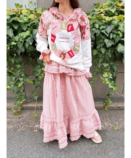 PINK HOUSE（ピンクハウス）の「フラワーモチーフ付きベルクロスニーカー（スニーカー・レディース・ブルーグレー/ブラック/ピンク/シャンパン・LARGE/MEDIUM/SMALL）」の20枚目の写真