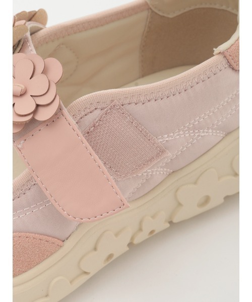 PINK HOUSE（ピンクハウス）の「フラワーモチーフ付きベルクロスニーカー（スニーカー・レディース・ブルーグレー/ブラック/ピンク/シャンパン・LARGE/MEDIUM/SMALL）」の11枚目の写真