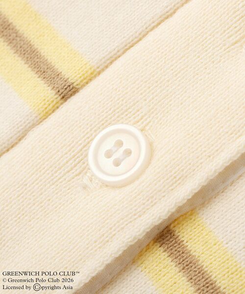 GREENWICH POLO CLUB(グリニッジポロクラブ)の「GREENWICH POLO CLUB(TM) 布帛ドッキングポロニットプルオーバー(Tシャツ/カットソー・レディース・グレー/サックスブルー/イエロー/ホワイト系その他2・FREE)」の18枚目の写真