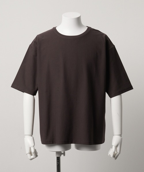 Parts Lab.（パーツラボ）の「【Parts Lab.】Soft-Touch Relaxed Crewneck T-Shirt / ソフトタッチリラックスクルーネックTシャツ（接触冷感）（Tシャツ/カットソー・メンズ・ホワイト/ブラック/ブラウン・S/L/M）」の8枚目の写真
