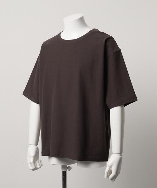 Parts Lab.（パーツラボ）の「【Parts Lab.】Soft-Touch Relaxed Crewneck T-Shirt / ソフトタッチリラックスクルーネックTシャツ（接触冷感）（Tシャツ/カットソー・メンズ・ホワイト/ブラック/ブラウン・S/L/M）」の9枚目の写真