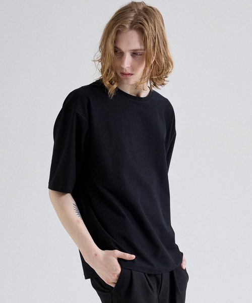 Parts Lab.（パーツラボ）の「【Parts Lab.】Soft-Touch Relaxed Crewneck T-Shirt / ソフトタッチリラックスクルーネックTシャツ（接触冷感）（Tシャツ/カットソー・メンズ・ホワイト/ブラック/ブラウン・S/L/M）」の18枚目の写真
