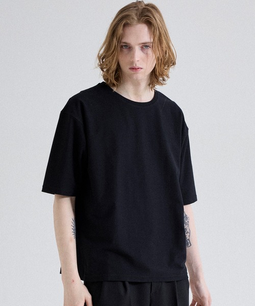 Parts Lab.（パーツラボ）の「【Parts Lab.】Soft-Touch Relaxed Crewneck T-Shirt / ソフトタッチリラックスクルーネックTシャツ（接触冷感）（Tシャツ/カットソー・メンズ・ホワイト/ブラック/ブラウン・S/L/M）」の19枚目の写真