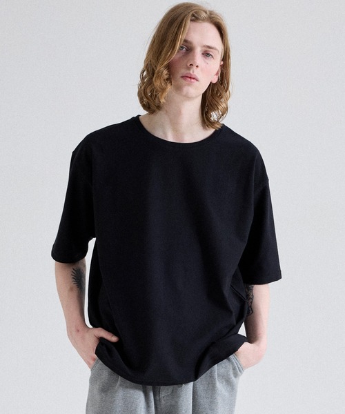 Parts Lab.（パーツラボ）の「【Parts Lab.】Soft-Touch Relaxed Crewneck T-Shirt / ソフトタッチリラックスクルーネックTシャツ（接触冷感）（Tシャツ/カットソー・メンズ・ホワイト/ブラック/ブラウン・S/L/M）」の21枚目の写真