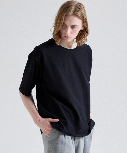 Parts Lab.（パーツラボ）の「【Parts Lab.】Soft-Touch Relaxed Crewneck T-Shirt / ソフトタッチリラックスクルーネックTシャツ（接触冷感）（Tシャツ/カットソー・メンズ・ホワイト/ブラック/ブラウン・S/L/M）」の22枚目の写真