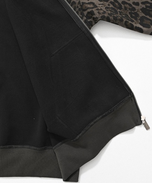 ARULE（アルール）の「『ARULE/アルール』ヒョウ柄ジップアップパーカー【Y】【CN】（パーカー・メンズ・ブラック・M/L）」の9枚目の写真