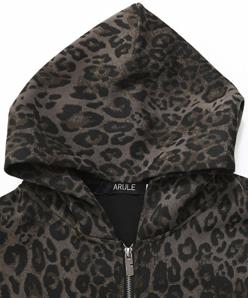 ARULE（アルール）の「『ARULE/アルール』ヒョウ柄ジップアップパーカー【Y】【CN】（パーカー・メンズ・ブラック・M/L）」の10枚目の写真