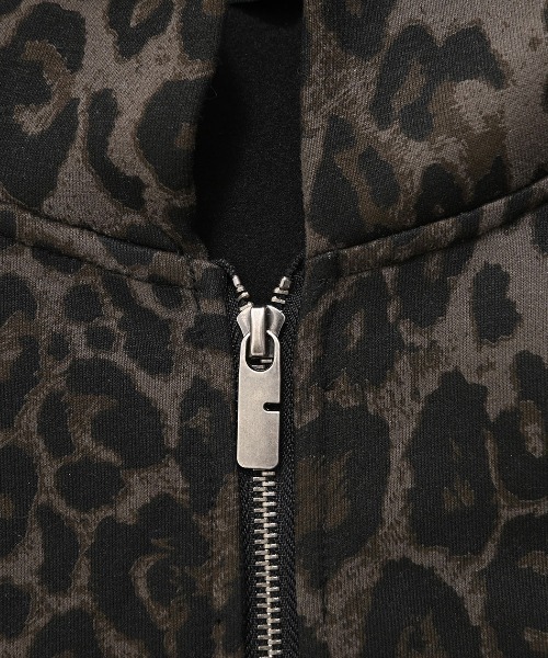 ARULE（アルール）の「『ARULE/アルール』ヒョウ柄ジップアップパーカー【Y】【CN】（パーカー・メンズ・ブラック・M/L）」の11枚目の写真