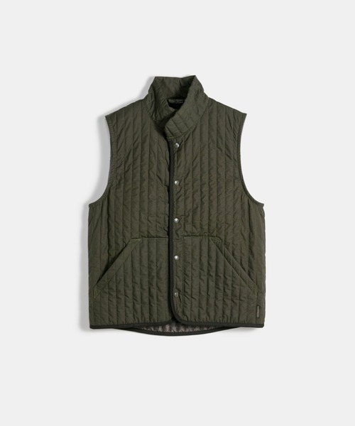 LAVENHAM（ラベンハム）の「Black Edition High Neck Gilet Mens / ブラック エディション ハイネック ジレ メンズ（ベスト・メンズ・ダークオリーブ・M/L/XL/S）」の5枚目の写真
