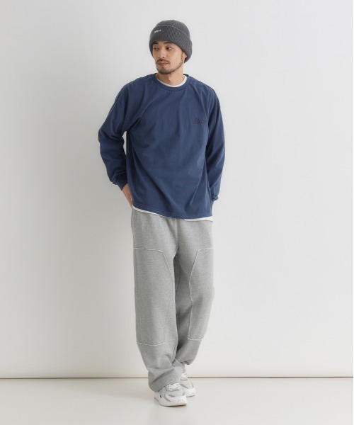 Right-on(ライトオン)の「Refurbish(リファービッシュ)刺繍ロングスリーブTシャツ(Tシャツ/カットソー・メンズ・ホワイト/ダークグレー/ネイビー・S/M/L/XL)」の17枚目の写真