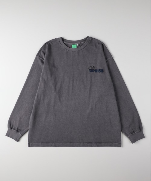 Right-on(ライトオン)の「Refurbish(リファービッシュ)刺繍ロングスリーブTシャツ(Tシャツ/カットソー・メンズ・ホワイト/ダークグレー/ネイビー・S/M/L/XL)」の19枚目の写真