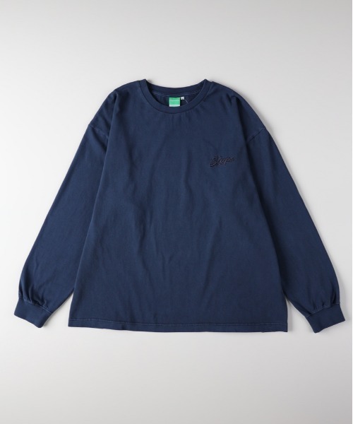 Right-on(ライトオン)の「Refurbish(リファービッシュ)刺繍ロングスリーブTシャツ(Tシャツ/カットソー・メンズ・ホワイト/ダークグレー/ネイビー・S/M/L/XL)」の7枚目の写真