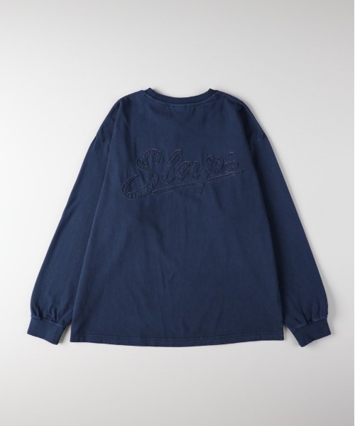 Right-on(ライトオン)の「Refurbish(リファービッシュ)刺繍ロングスリーブTシャツ(Tシャツ/カットソー・メンズ・ホワイト/ダークグレー/ネイビー・S/M/L/XL)」の8枚目の写真