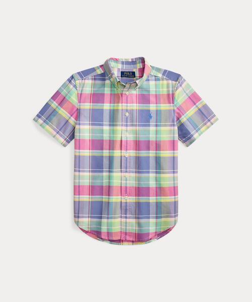 POLO RALPH LAUREN CHILDRENSWEAR(ポロ ラルフ ローレン チルドレンズウェア)の「チェック コットン オックスフォード シャツ(シャツ/ブラウス・キッズ・マルチ・L/XL/M/S)」の1枚目の写真