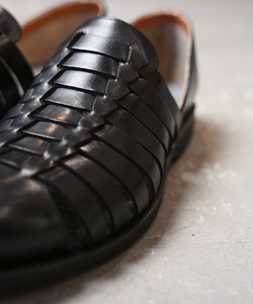 EARLE(アール)の「EARLE アール / Modern huarache shoes モダンワラチキップレザーシューズ ワラチサンダル グルカシューズ / ER6101(ドレスシューズ・メンズ・ブラック/ホワイト・41/40/42/43)」の6枚目の写真