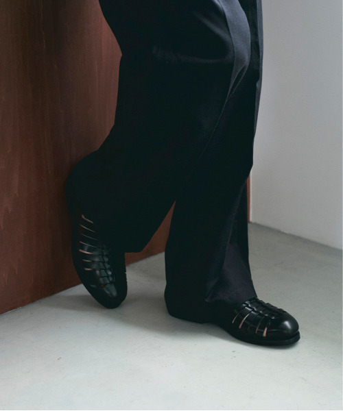 EARLE(アール)の「EARLE アール / Modern huarache shoes モダンワラチキップレザーシューズ ワラチサンダル グルカシューズ / ER6101(ドレスシューズ・メンズ・ブラック/ホワイト・41/40/42/43)」の9枚目の写真