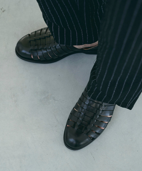 EARLE(アール)の「EARLE アール / Modern huarache shoes モダンワラチキップレザーシューズ ワラチサンダル グルカシューズ / ER6101(ドレスシューズ・メンズ・ブラック/ホワイト・41/40/42/43)」の10枚目の写真