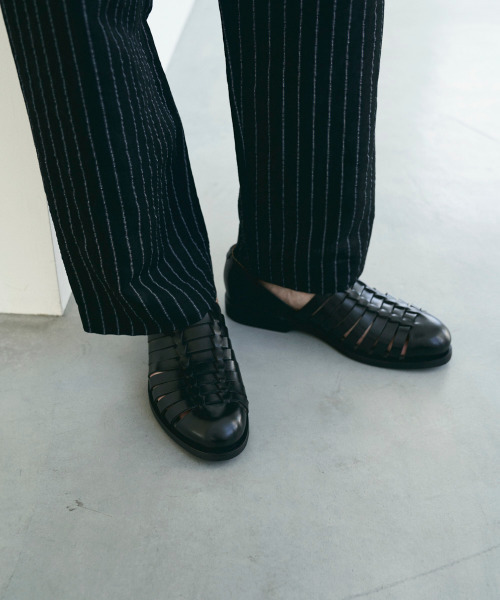 EARLE(アール)の「EARLE アール / Modern huarache shoes モダンワラチキップレザーシューズ ワラチサンダル グルカシューズ / ER6101(ドレスシューズ・メンズ・ブラック/ホワイト・41/40/42/43)」の11枚目の写真