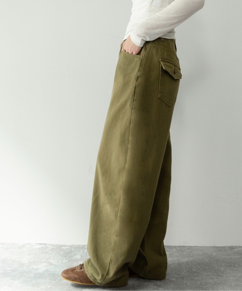 on:nue（オンニュ）の「【on:nue】[着用動画あり！] 綿ツイルバルーンシルエットワイドパンツ /2026 SS COLLECTION（その他パンツ・レディース・ブラック/カーキ・SMALL/MEDIUM）」の14枚目の写真