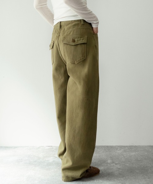 on:nue（オンニュ）の「【on:nue】[着用動画あり！] 綿ツイルバルーンシルエットワイドパンツ /2026 SS COLLECTION（その他パンツ・レディース・ブラック/カーキ・SMALL/MEDIUM）」の17枚目の写真