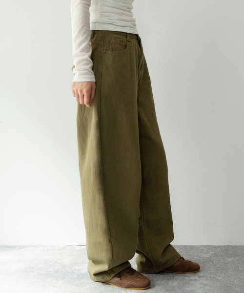 on:nue（オンニュ）の「【on:nue】[着用動画あり！] 綿ツイルバルーンシルエットワイドパンツ /2026 SS COLLECTION（その他パンツ・レディース・ブラック/カーキ・SMALL/MEDIUM）」の19枚目の写真