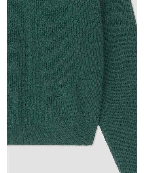 ANNEHEARTS（アンハーツ）の「Bottom Logo Solid Knit Dark Green（ニット/セーター・レディース・その他・FREE）」の2枚目の写真