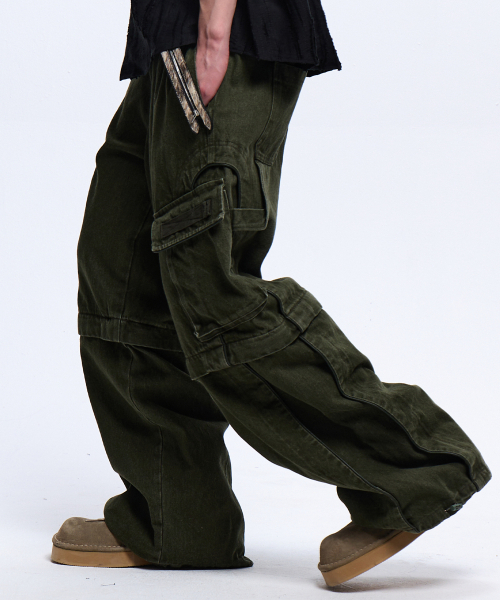 RSSC(アールエスエスシー)の「CONVERTIBLE CARPENTER PANTS - KHAKI(その他パンツ・レディース・その他・1/2)」の2枚目の写真