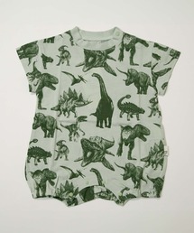 MAKE YOUR DAY（メイクユアデイ）の「リアルダイナソー総柄半袖ロンパス（ロンパース）」