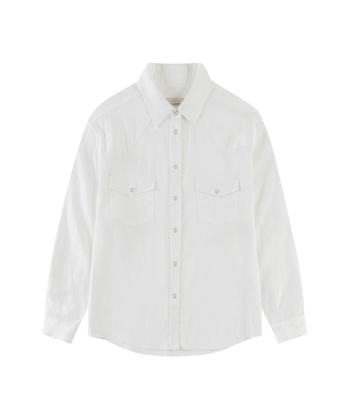 SIYAZU（シヤジュ）の「SITP5248 ウェスタン刺繍ルーズフィットシャツ_Ivory（シャツ/ブラウス・レディース・アイボリー・ONE）」の4枚目の写真